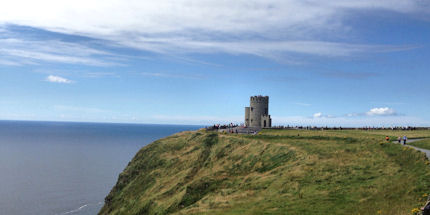 O'Brien's Tower, the highest point at the Cliffs of Moher